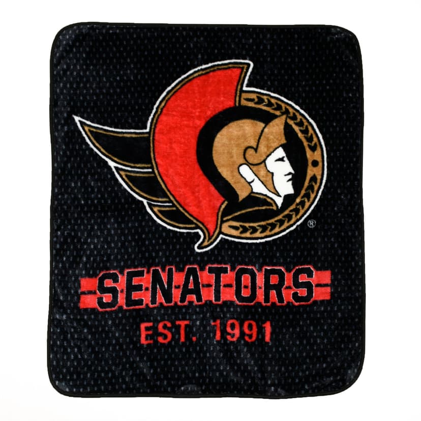 NHL Ottawa Senators Plush Throw Blanket, 40-in x 50-in