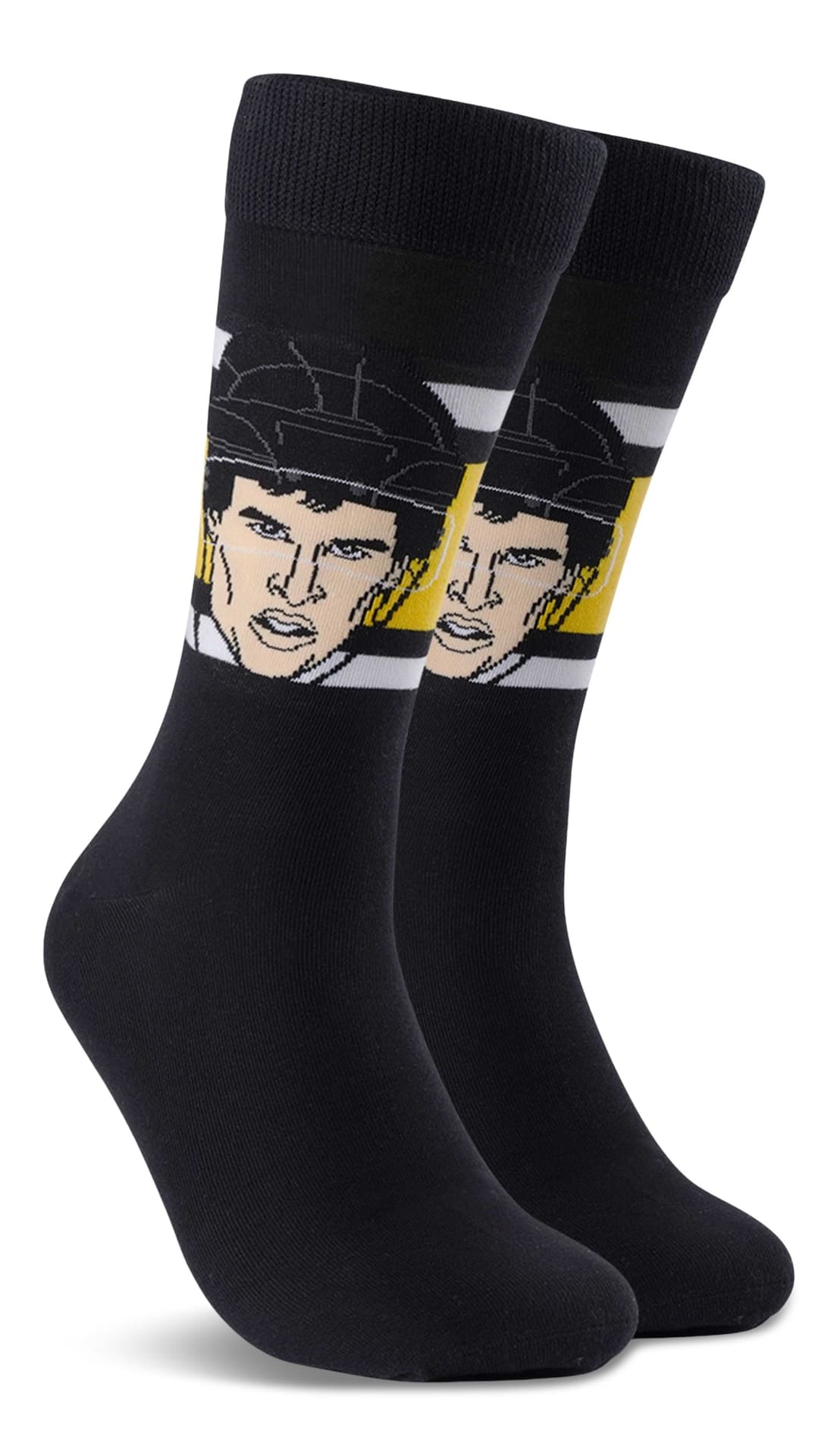 Major League Socks NHL Pittsburgh Penguins Sidney Crosby "Sockey" Crew Socks, Adult, One Size
