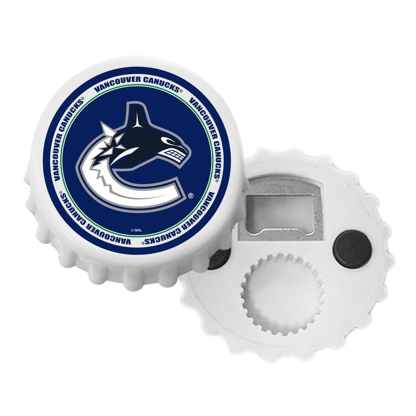 NHL Vancouver Canucks Hockey Magnetic Bottle Cap Opener