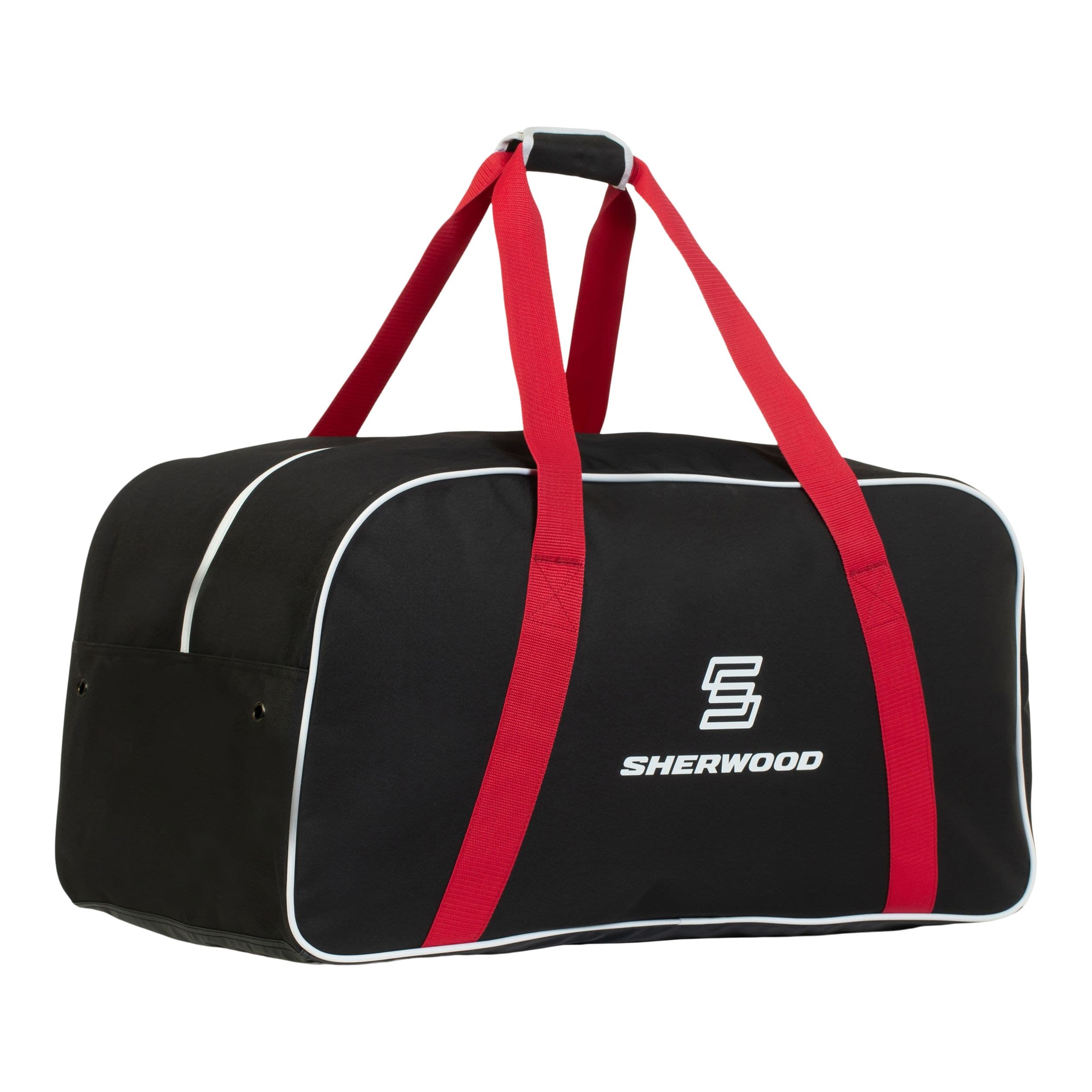 Sherwood Zippered Junior Hockey Bag, Carry, Black/Red, 30-in