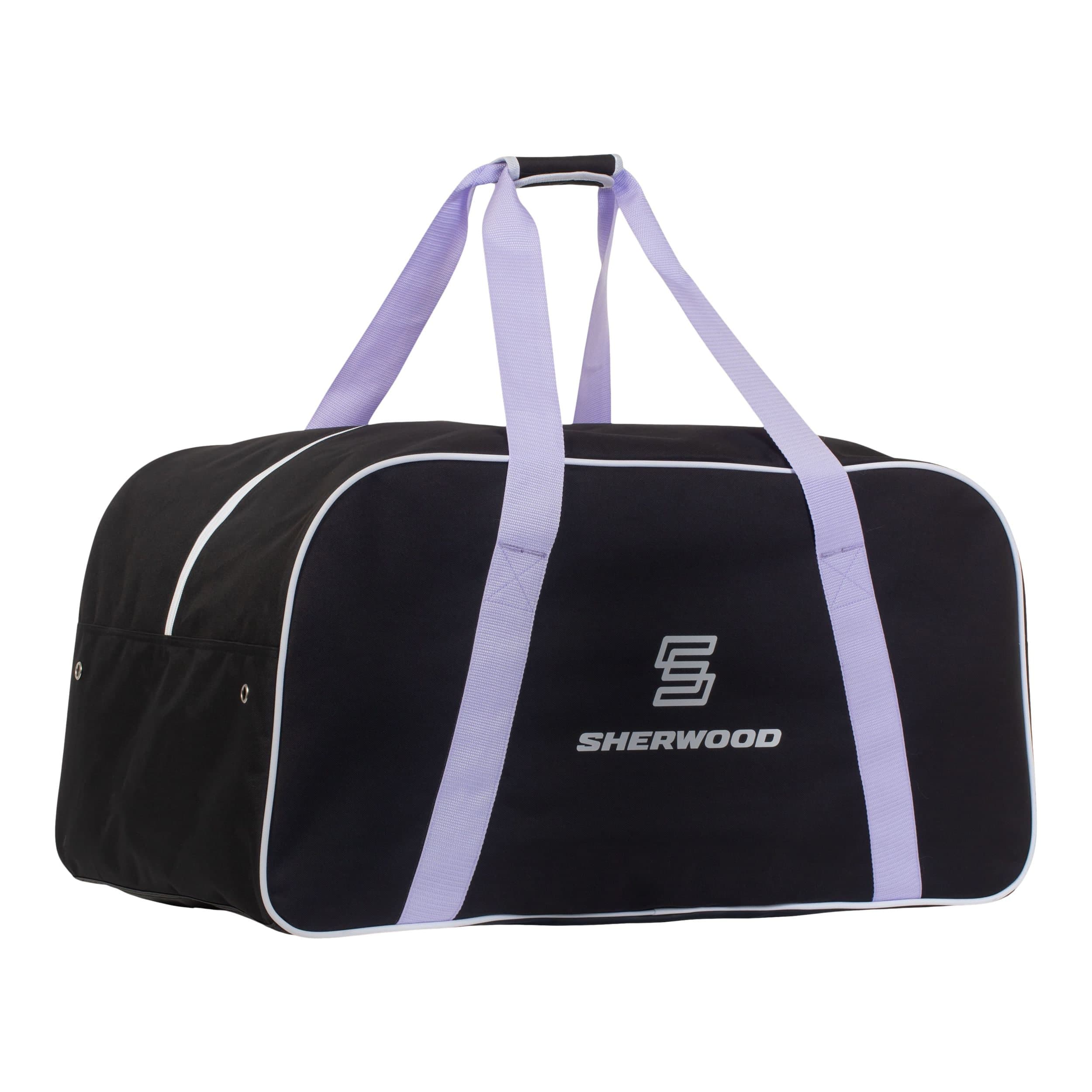 Sherwood Zippered Junior Hockey Bag, Carry, Black/Purple, 30-in