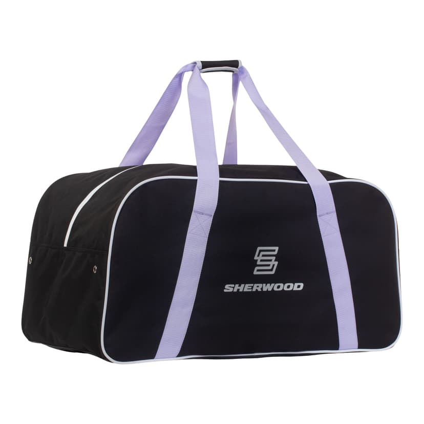 Sherwood Zippered Junior Hockey Bag, Carry, Black/Purple, 30-in