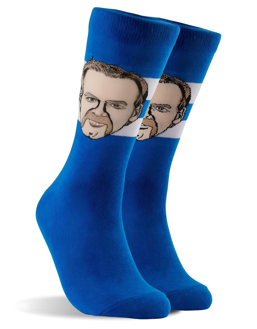 Major League Socks NHL Toronto Maple Leafs Wendel Clark "Sockey" Crew Socks, Adult, One Size