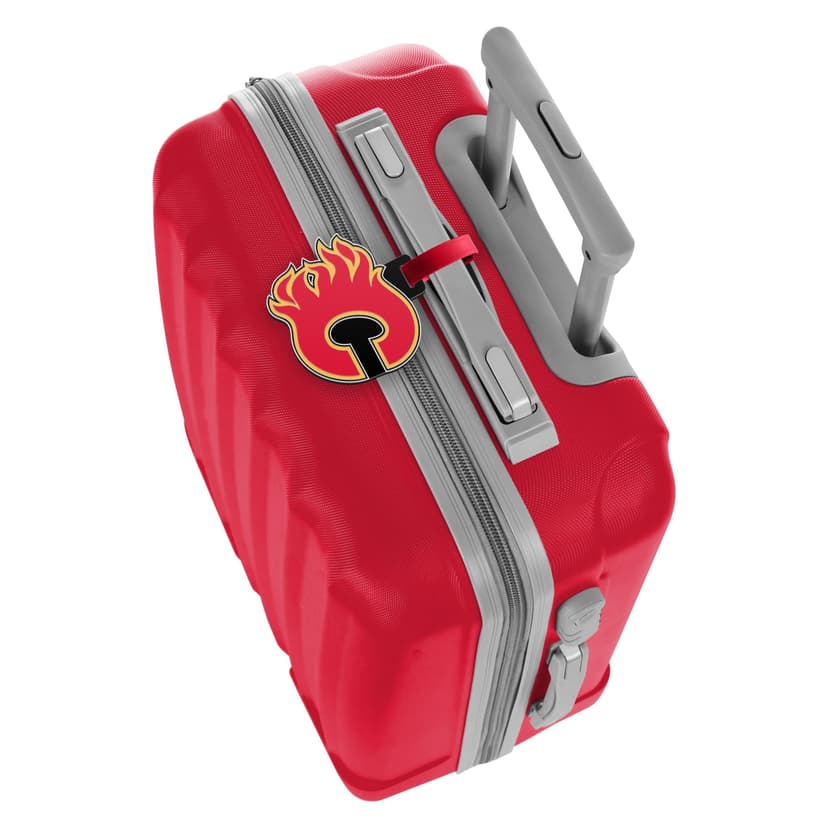 NHL Calgary Flames PVC Jumbo Luggage Tag, 4.5-in