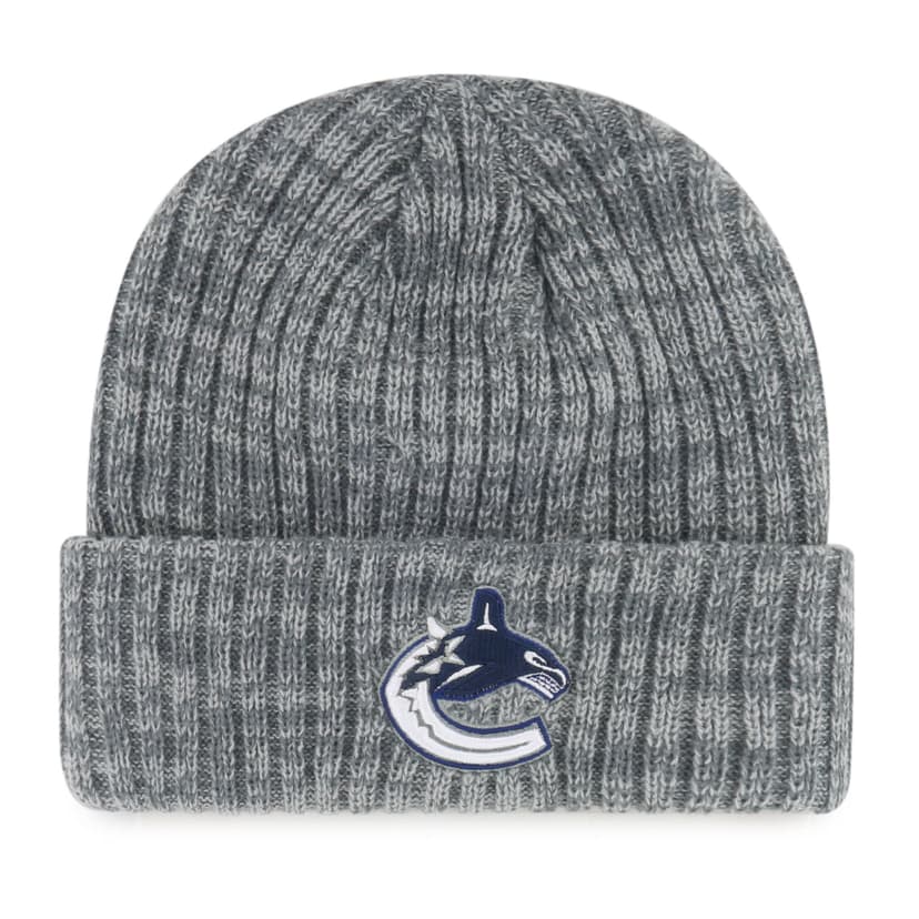 Fan Favorite NHL Vancouver Canucks Mass Frosty Cuff Knit Toque, Grey, Adult