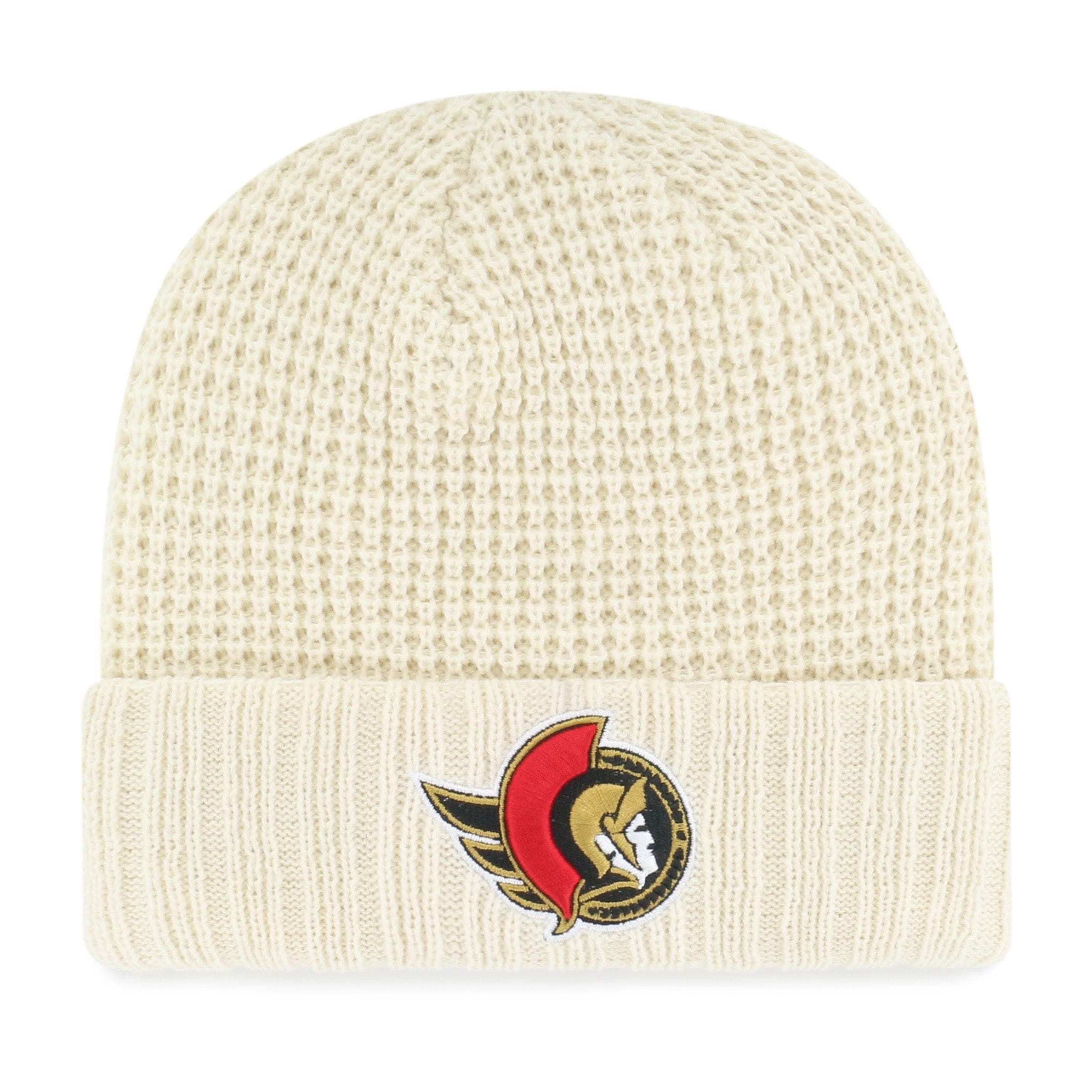 Fan Favourite NHL Ottawa Senators Mass Clara Cuff Knit Toque, Cream, Women