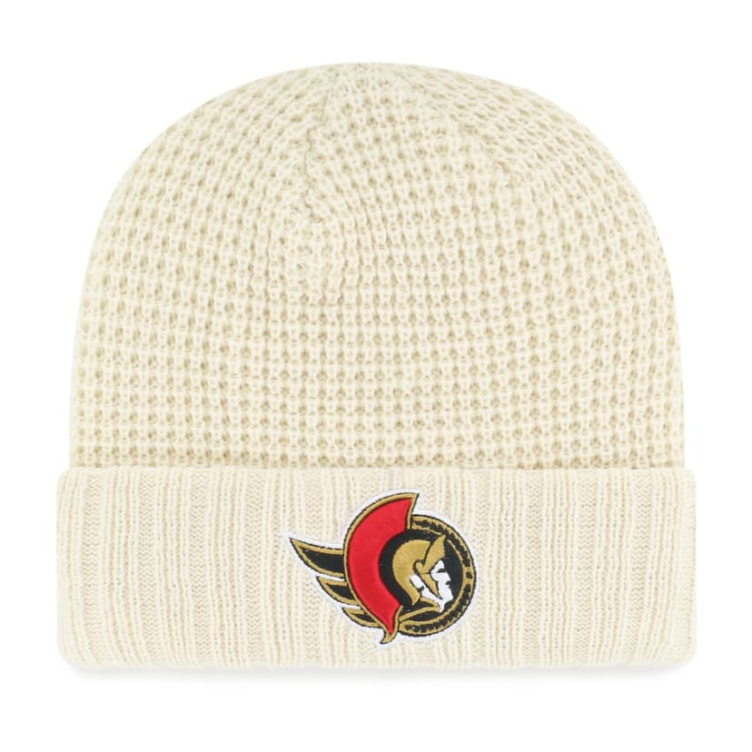 Fan Favourite NHL Ottawa Senators Mass Clara Cuff Knit Toque, Cream, Women