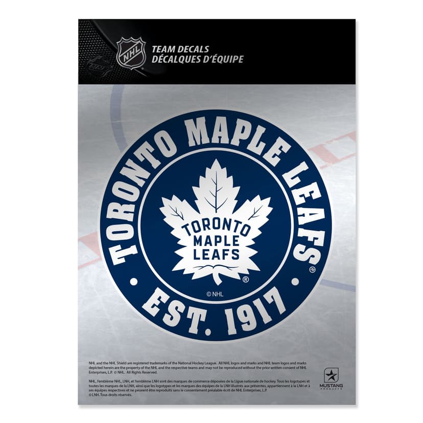 NHL Toronto Maple Leafs Chrome Decal, 5-in x 7-in