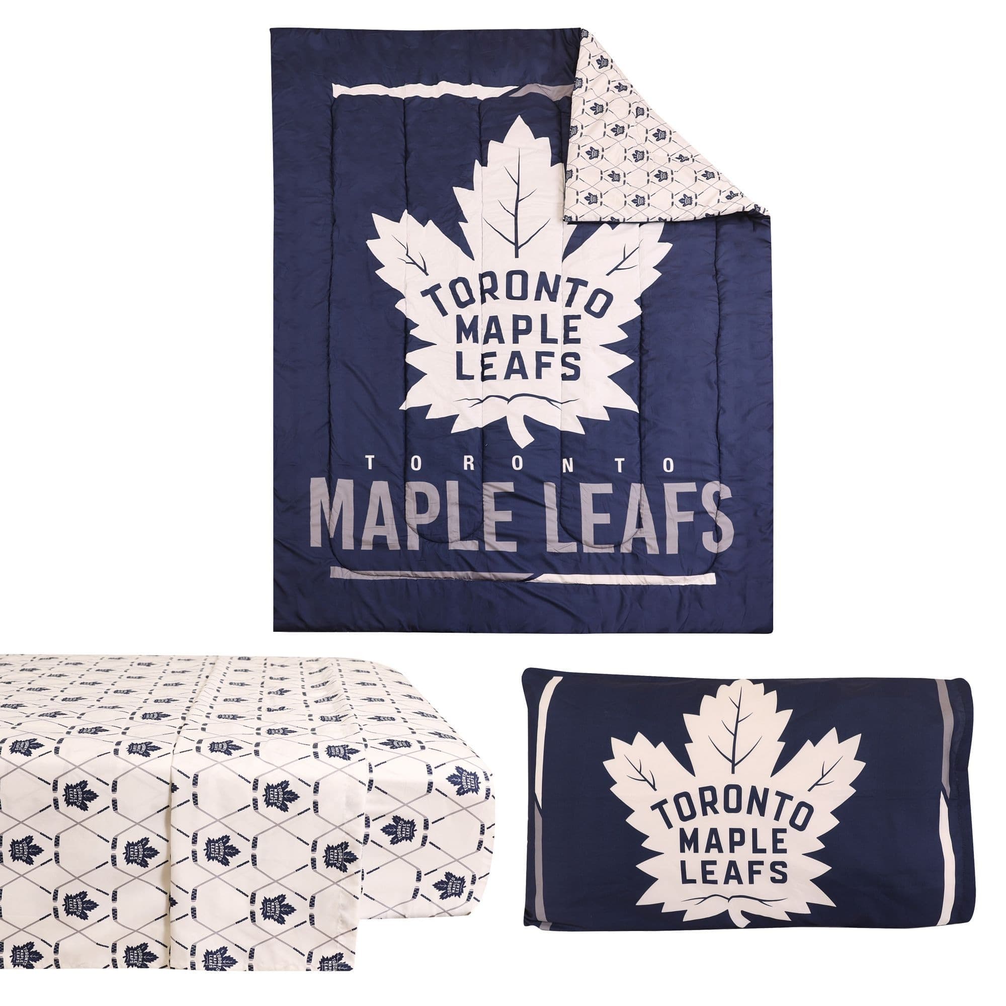 NHL Toronto Maple Leafs Twin Bed in a Bag Set, 4-pc