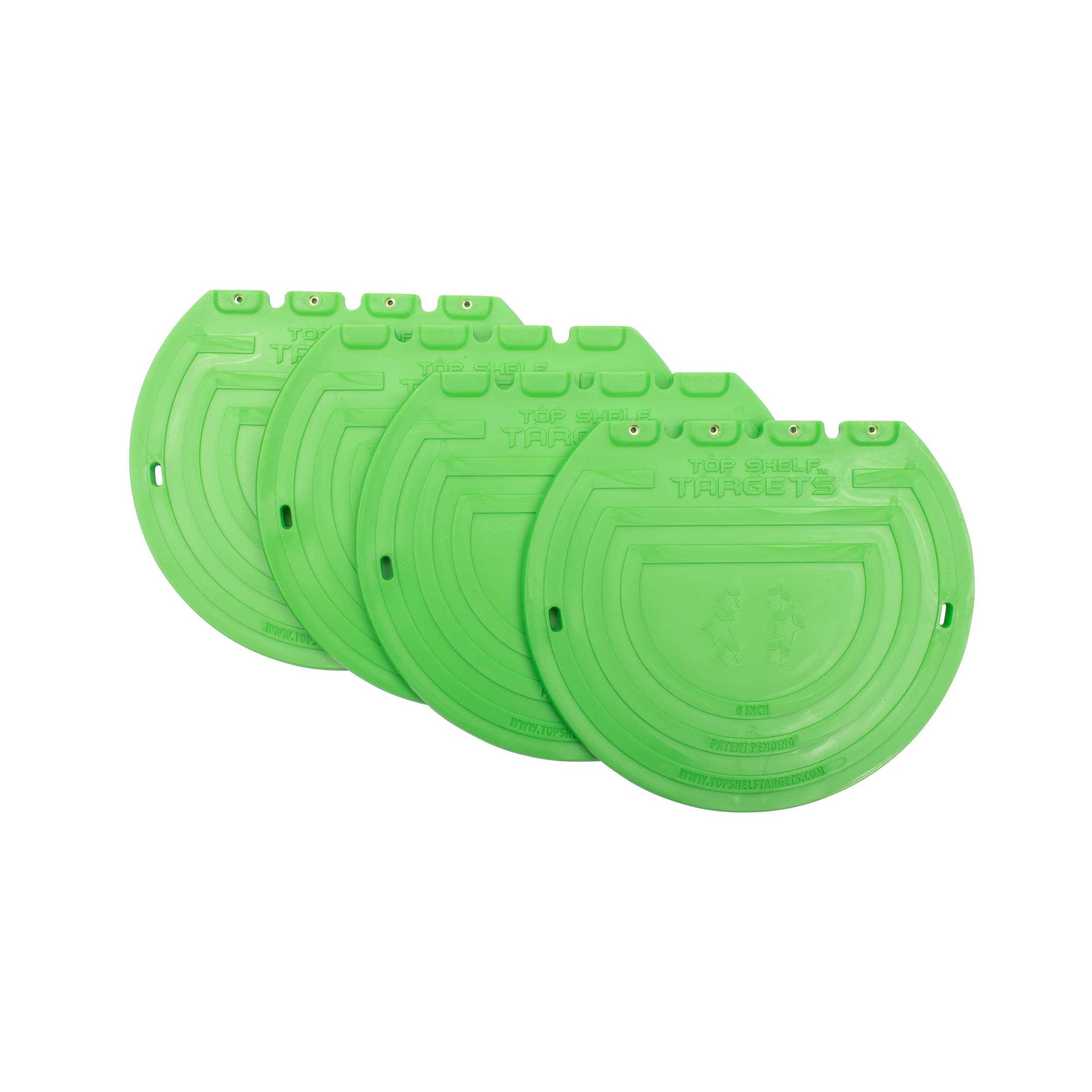 Top Shelf Targets Hockey/Lacrosse Magnetic Shooting Targets, 6-in, Green, 4-pk