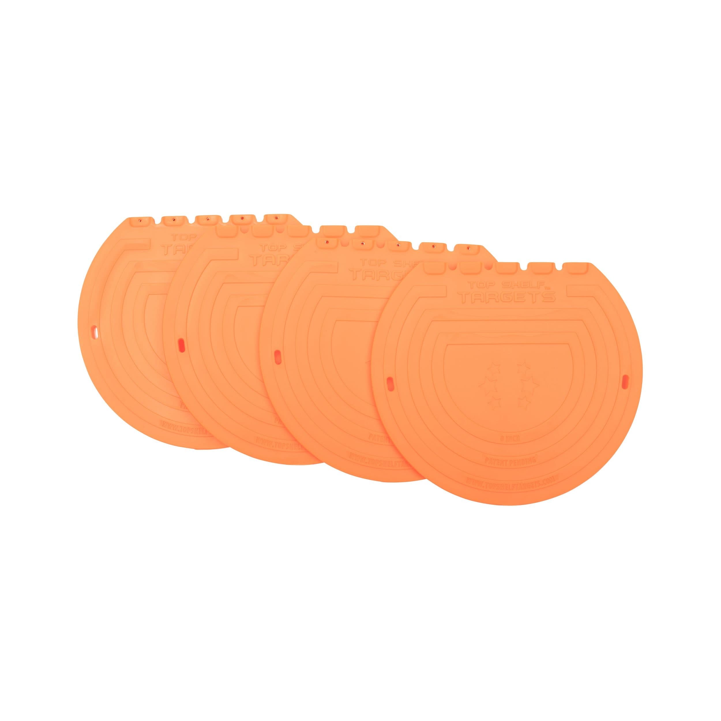 Top Shelf Targets Hockey/Lacrosse Magnetic Shooting Targets, 8-in, Orange, 4-pk