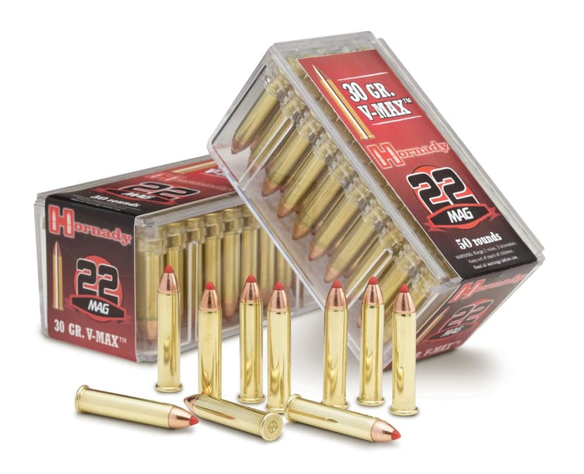Hornady 22 Mag V-MAX 30 Grain Rifle Ammunition, 50-pk