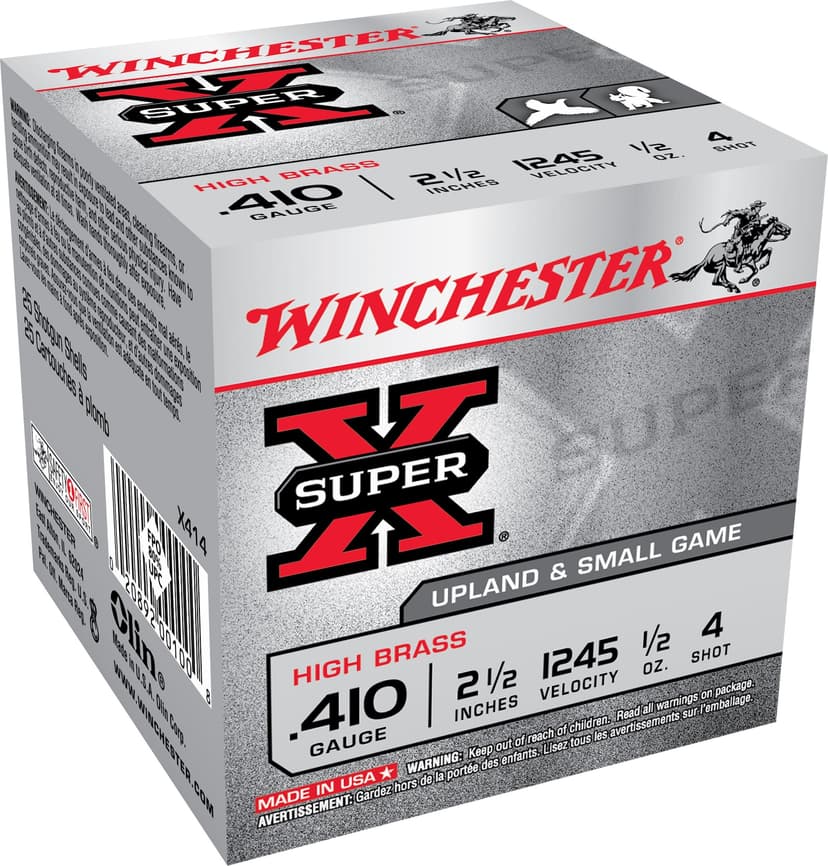 Winchester .410 2-½-in #4 Lead Shotgun Shells