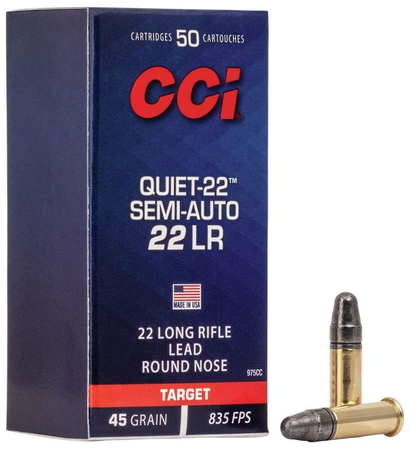 CCI 22 LR 40 Grain Lead Round Nose Subsonic Quiet 22