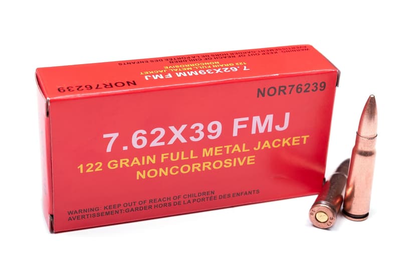 NORINCO Non-Corrosive 7.62 x 39-mm FMC Rifle Ammunition, 20-pk