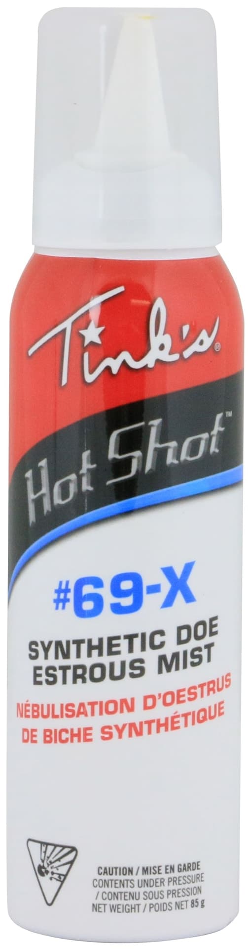 Tink's Hot Shot #69-X Synthetic Hunting Doe Estrus Attractant Spray, 85-g