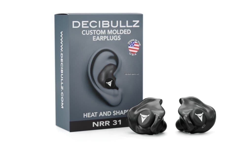 Decibullz Custom Moldable Earplugs Nrr 31, Black
