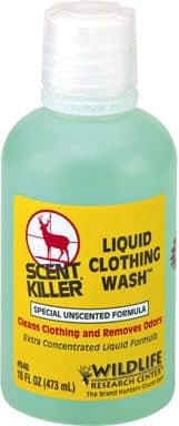 Scent Killer Unscented Hunting Liquid Clothing Wash Detergent, 473-mL