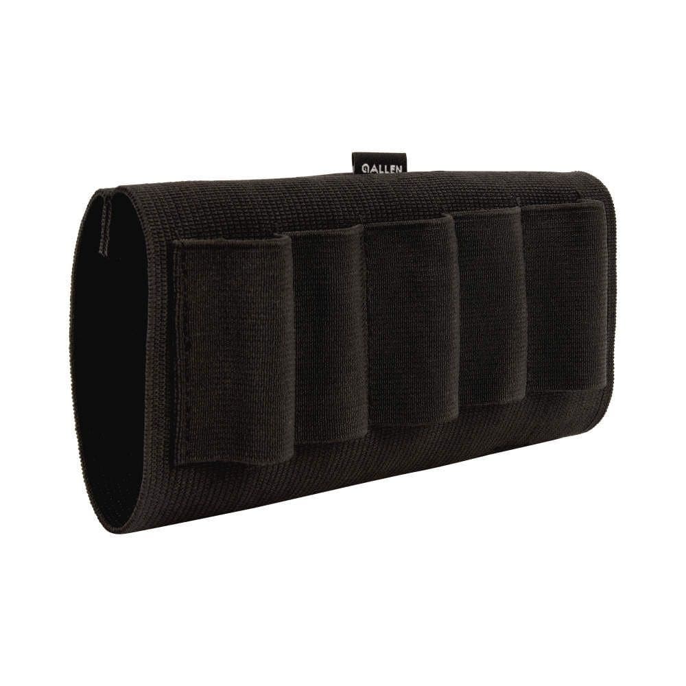 Allen Hunting 5-Shell Shotgun Butt Shell Holder, Black
