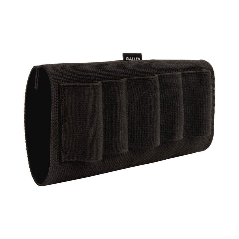 Allen Hunting 5-Shell Shotgun Butt Shell Holder, Black