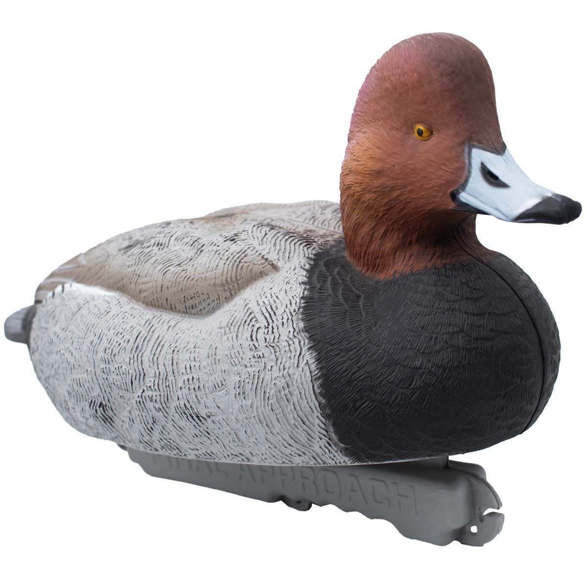 Final Approach Live Red Heads Realistic Hunting Duck Decoy with Cord Lock, Plastic