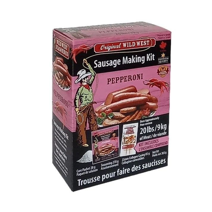Original Wild West Pepperoni Sausage Making Kit, 383-g