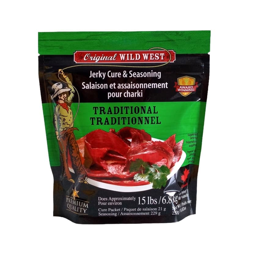 Original Wild West Jerky Cure and Seasoning, Traditional, 250-g