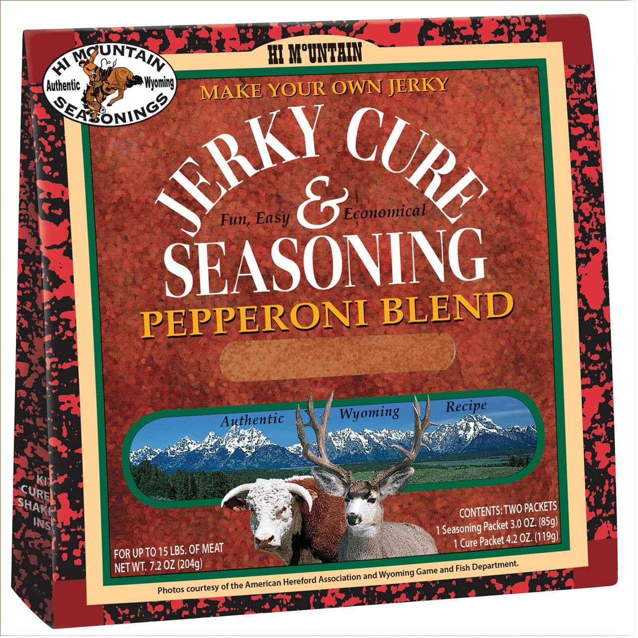 Hi Mountain Make Your Own Jerky Cure and Seasoning Kit, Pepperoni Blend, 204-g