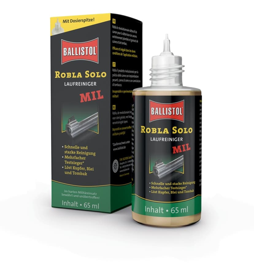 Ballistol Robla Solo MIL Hunting Gun Barrel Cleaner, 65-mL