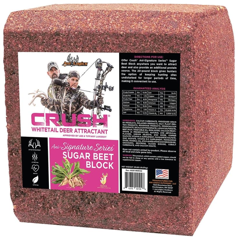BIGROCK CRUSH Ani-Signature Series™ Hunting Deer Attractant Brick, Sugar Beet, 20-lbs