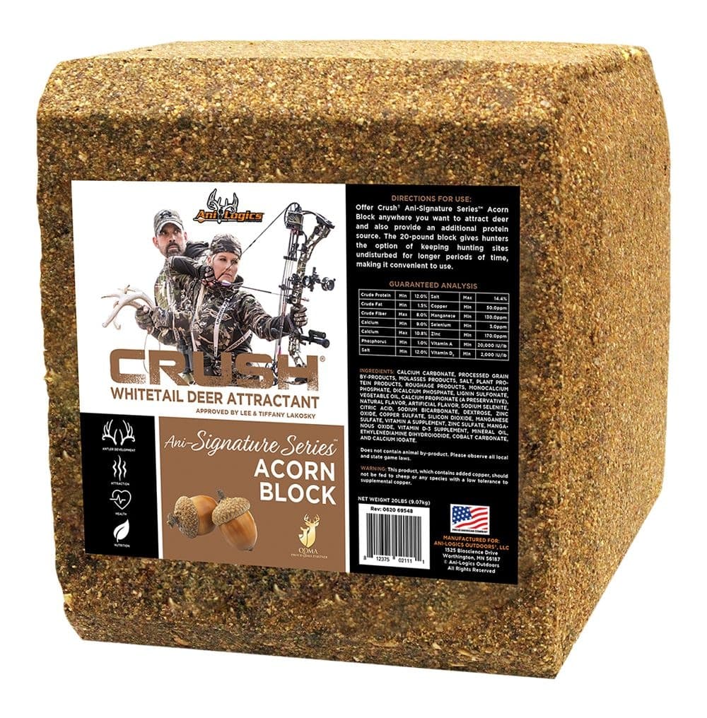 BIGROCK CRUSH Ani-Signature Series™ Hunting Deer Attractant Brick, Acorn, 20-lbs