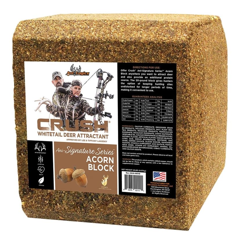 BIGROCK CRUSH Ani-Signature Series™ Hunting Deer Attractant Brick, Acorn, 20-lbs