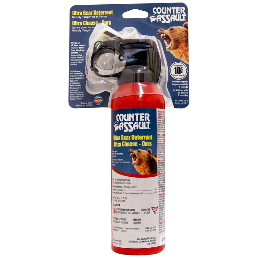Counter Assault Bear Spray Deterrent, 32-ft Spray, 230-g