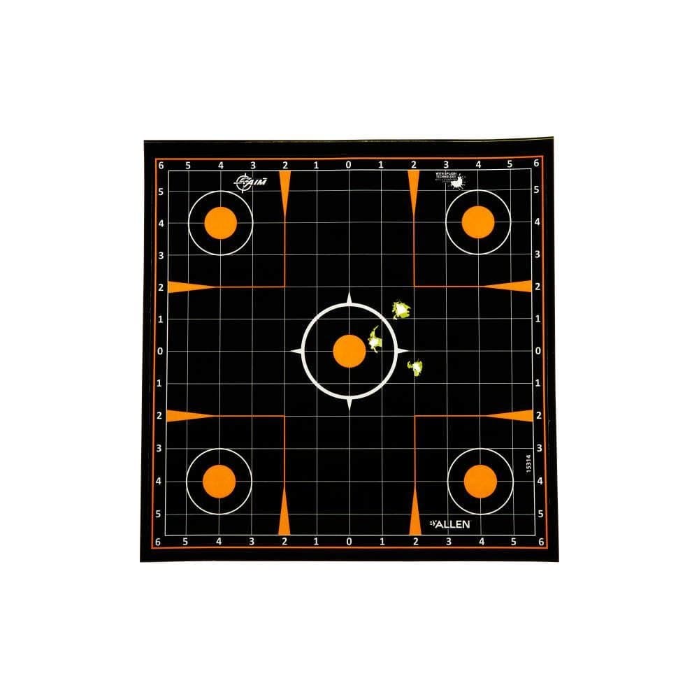 Allen EZ Aim Splash Grid Shooting Target, 12-in, 5-pk