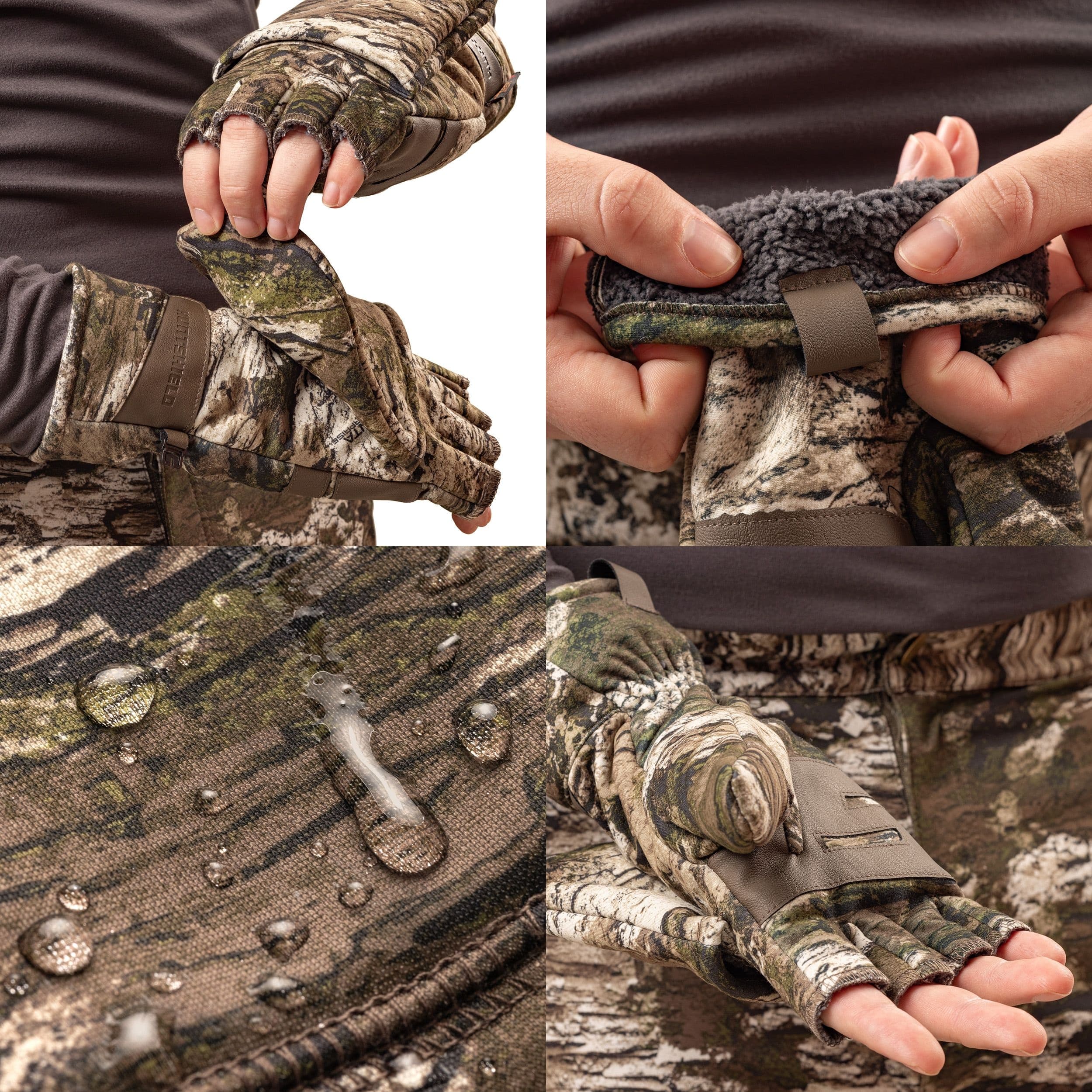 Huntshield Men's Heatboost Tech Hunting Pop Top Gloves, L/XL