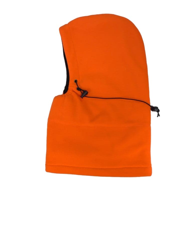 Hot Shot Warm Fleece Balaclava Hat for Hunting with Adjustable Toggle, Blaze Orange