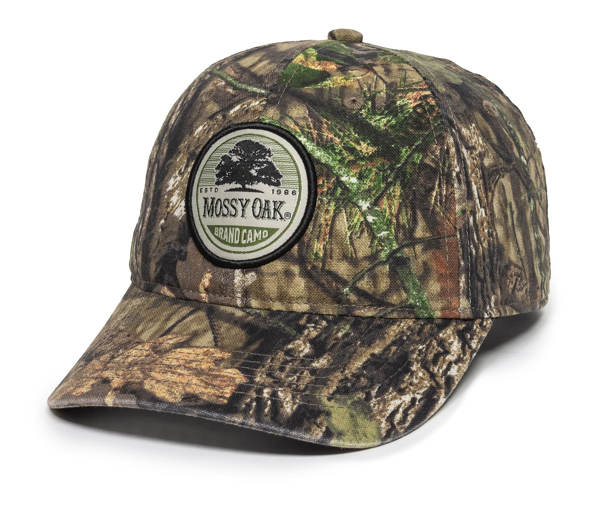 Mossy Oak Hunting Baseball Cap with Adjustable Snap Closure, Mossy Oak Camo