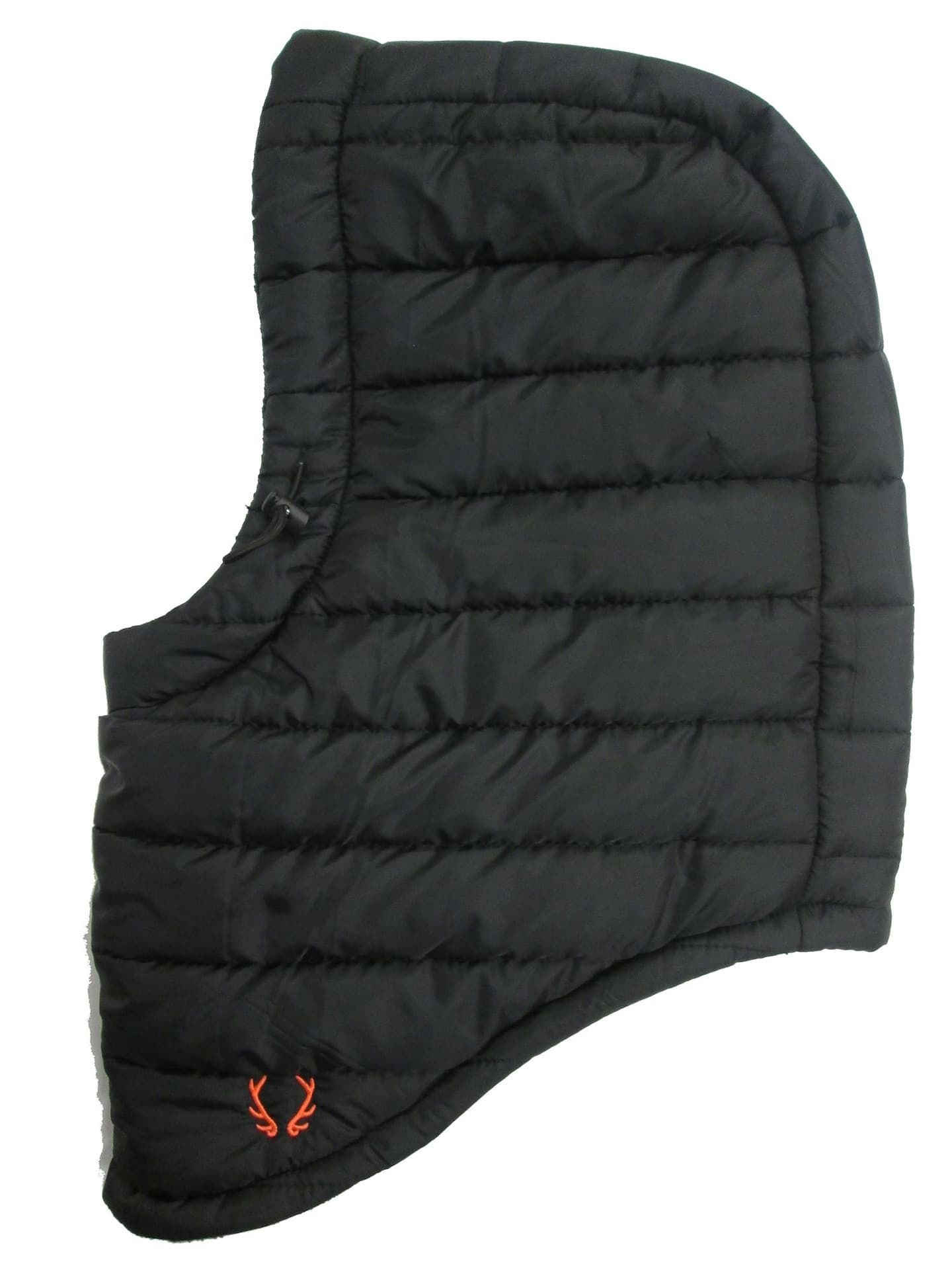 Yukon Gear HG Quilted Hunting Puffer Hood/Hat with Warm Fleece Lining, Black