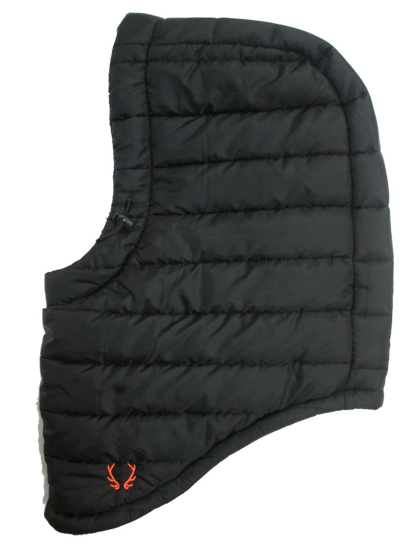 Yukon Gear HG Quilted Hunting Puffer Hood/Hat with Warm Fleece Lining, Black