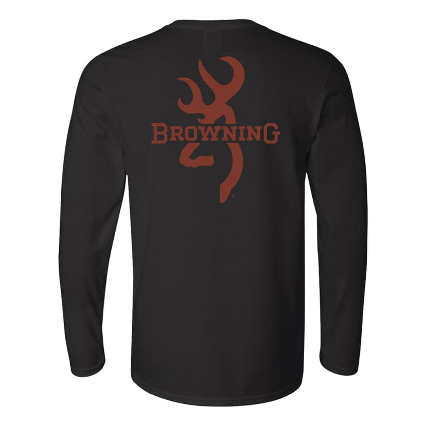 Browning Ovix Camo Buckmark Tee Long Sleeve, Large, Outdoor Enthusiast Clothing
