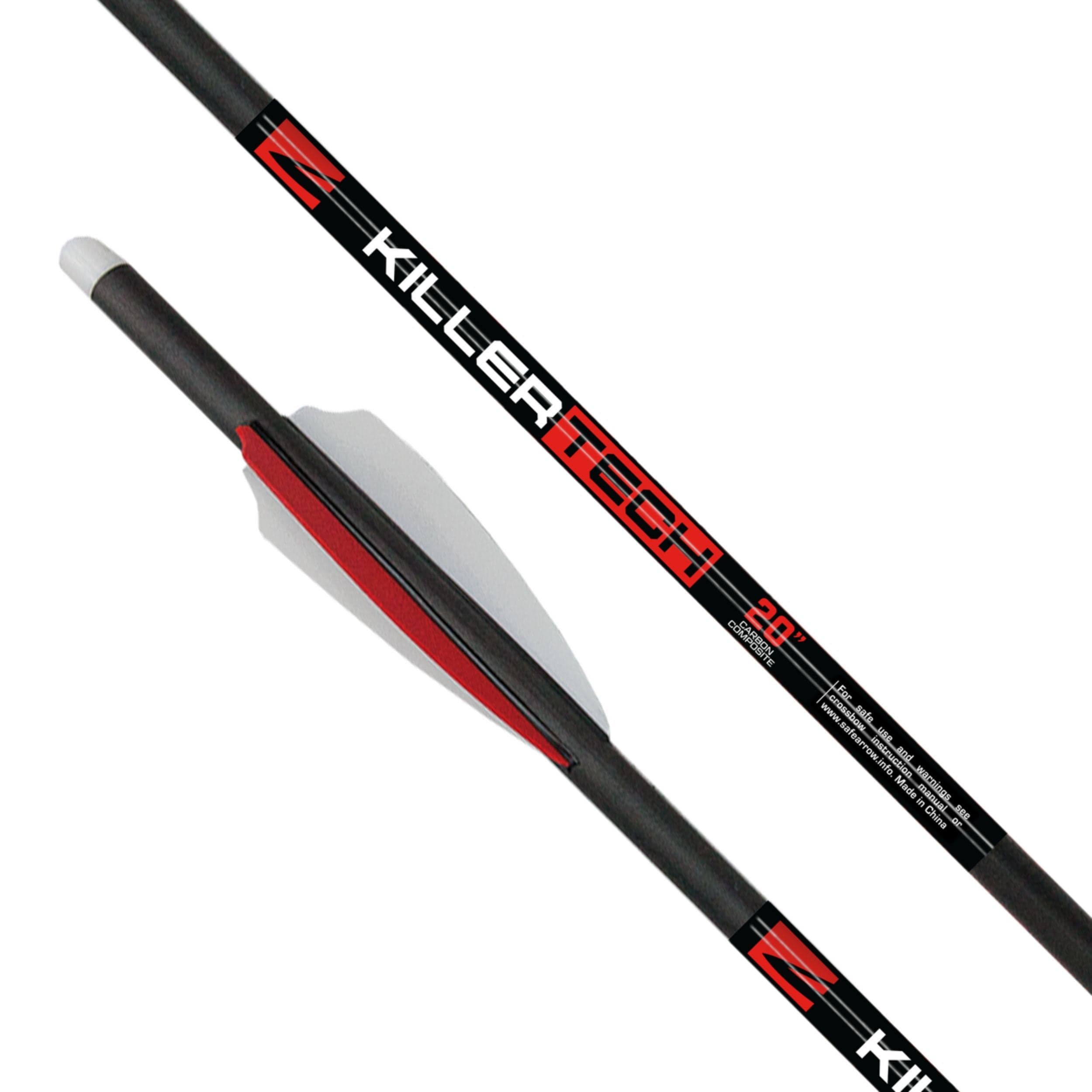Killer Instinct Tech 20" Crossbow Bolts 6 Per Pack