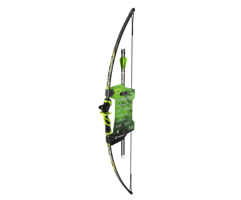 Barnett Youth Kids' Quick Silver G3 Recurve Bow Combo, Ambidextrous Riser Design