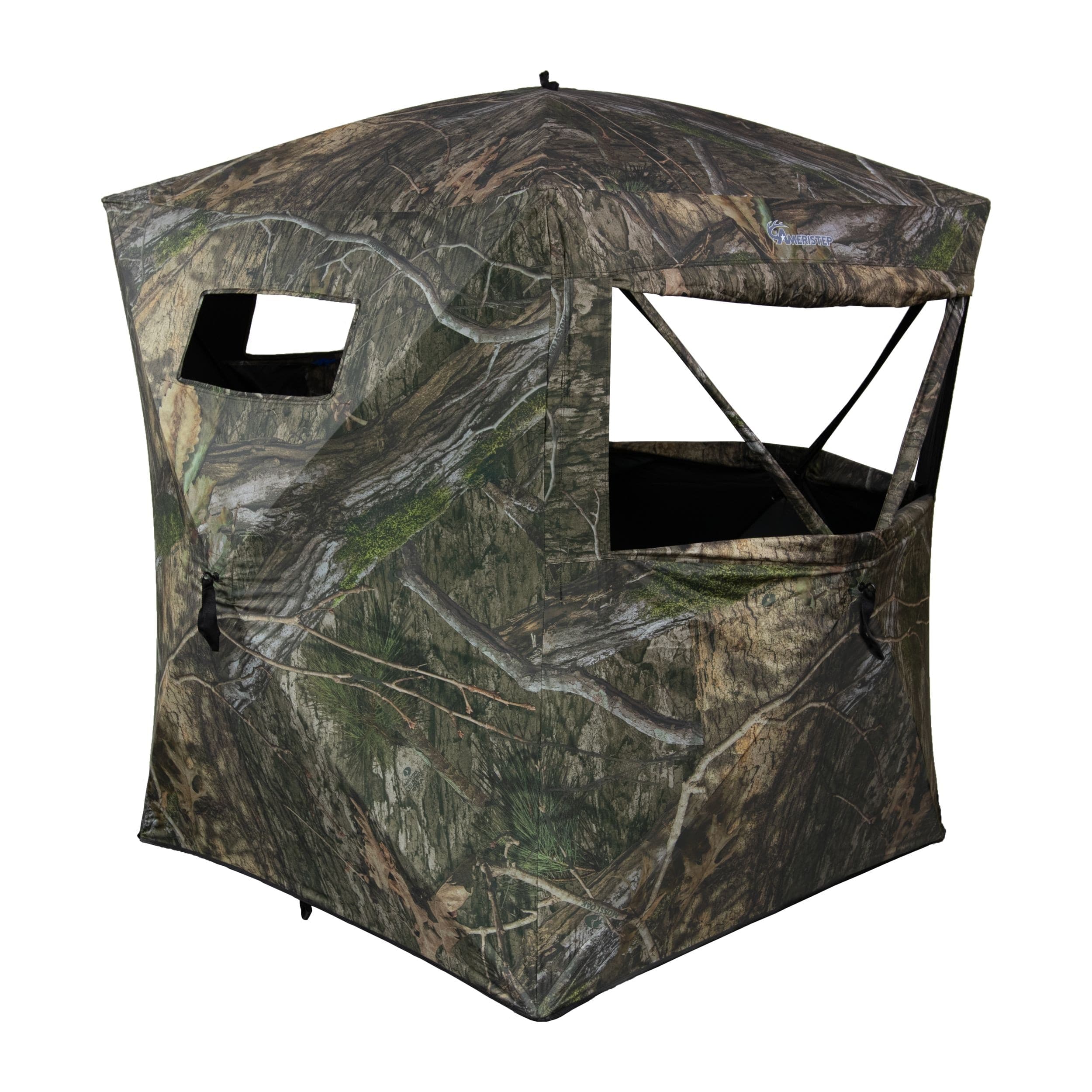 Ameristep Enforcer Fire Retardant Hunting Blind with 2 Tripod Chair Combo