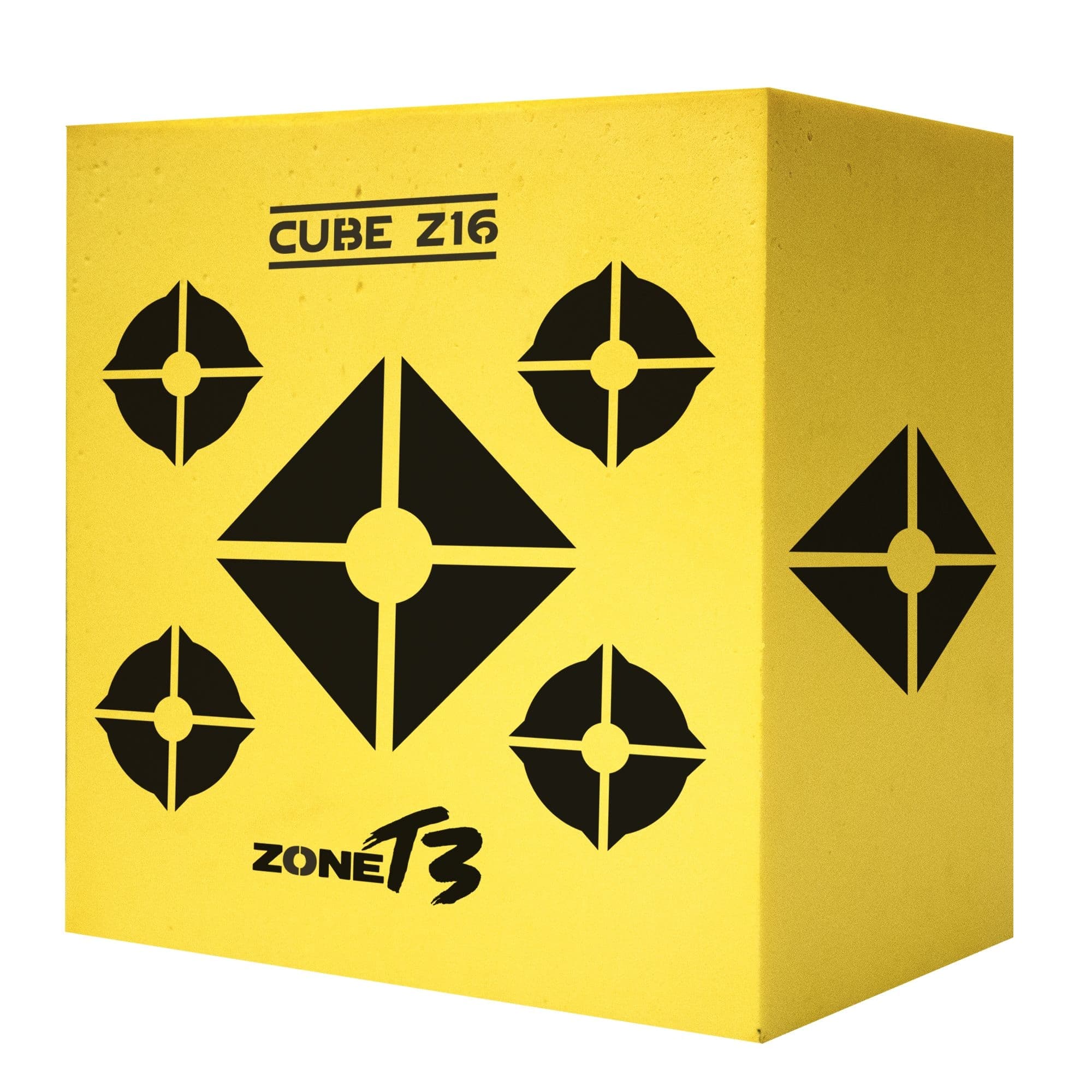 Zone T3 Target Block for Archery Practice, Reusable, Foam Construction, Yellow