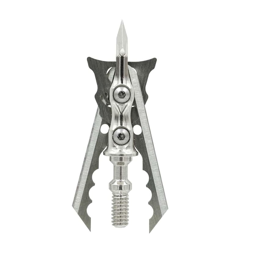 Rage Hypodermic Broadhead/Arrow Tip For Bow Archery, 100 Grain, Silver