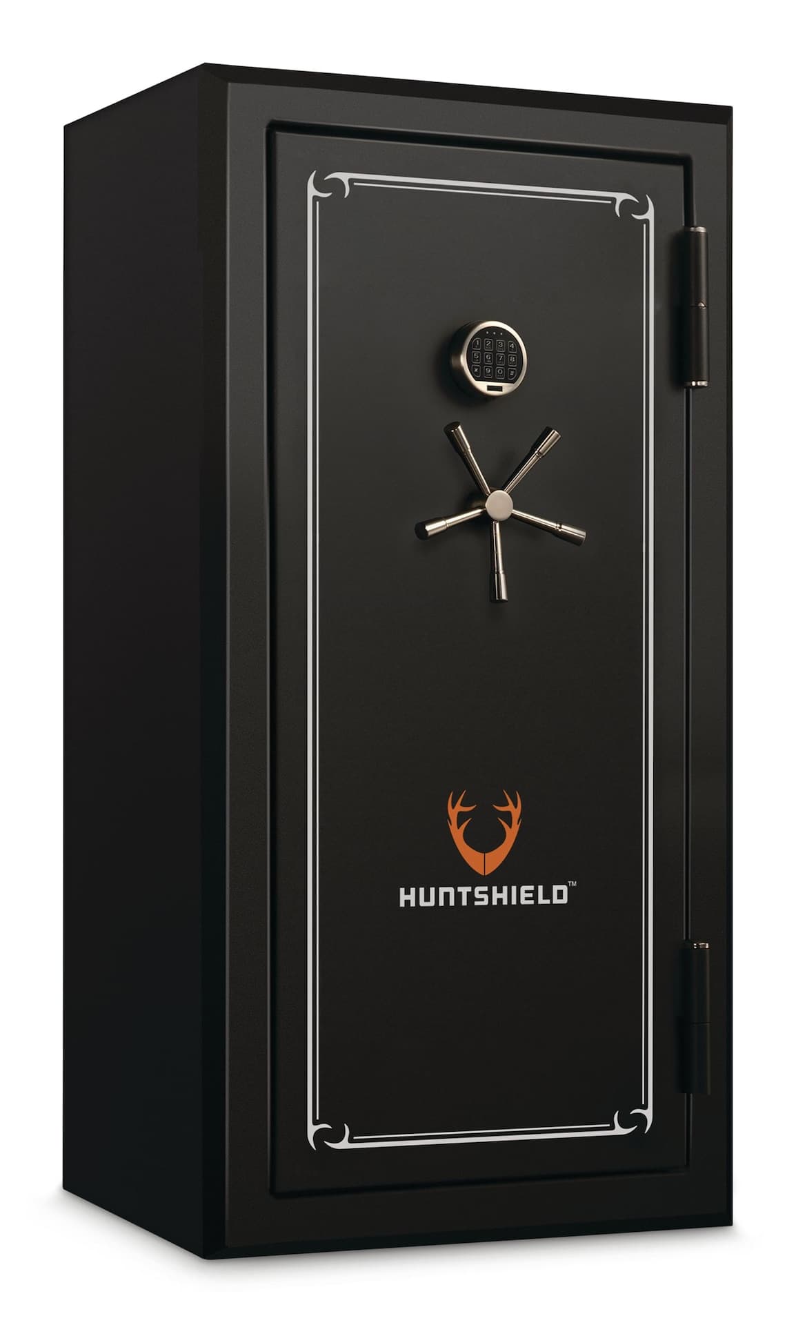 Huntshield 40-Gun Security Cabinet/Safe w/ USB Outlet & LED Light, 29.25 x 25.5 x 59-in
