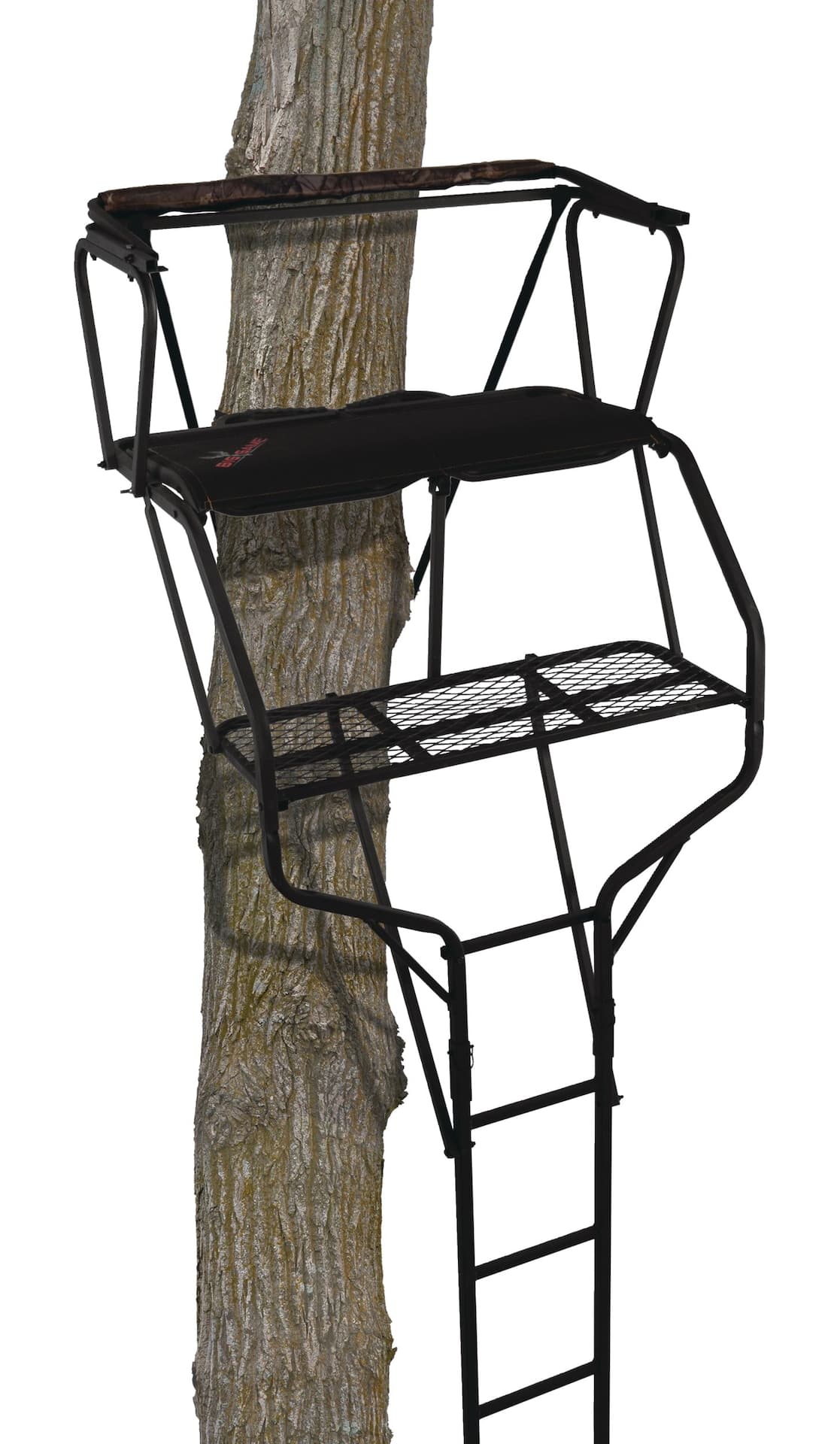 Big Game Guardian XLT 2-Person Ladder Tree Stand with Seat & Shooting Rail For Hunting, 18-ft