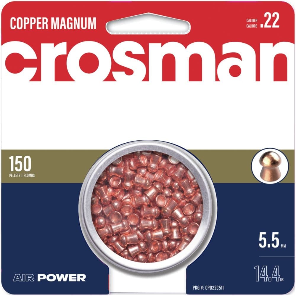 Crosman® .22 Caliber Copper Air Gun Pellets, 150-pk