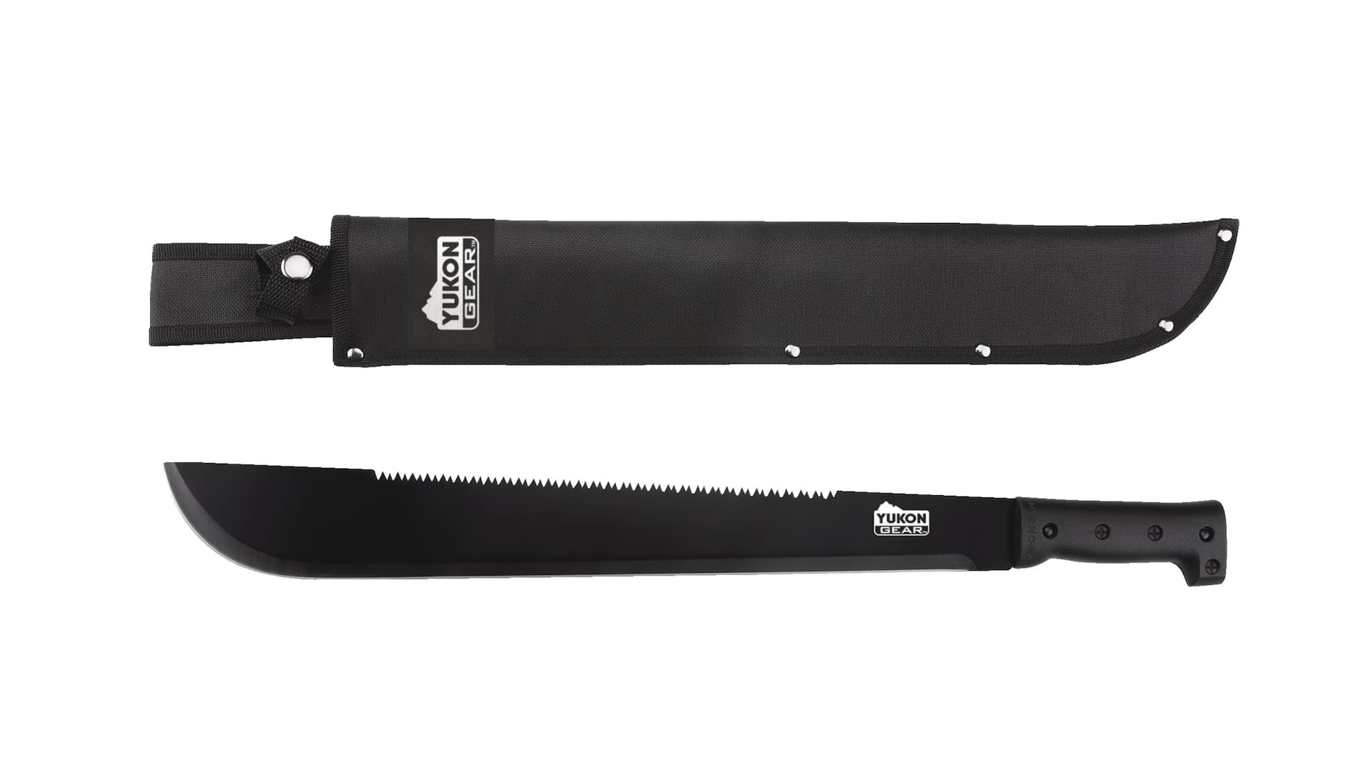 Yukon Gear Saw Back Machete with Sheath, 57-cm