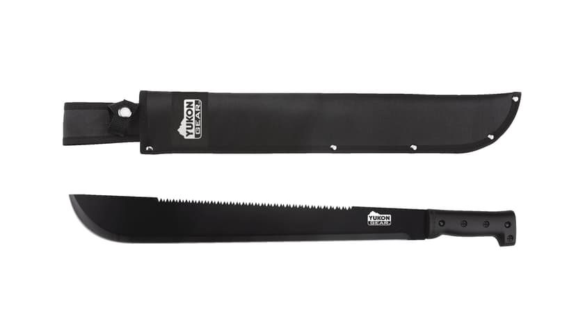 Yukon Gear Saw Back Machete with Sheath, 57-cm